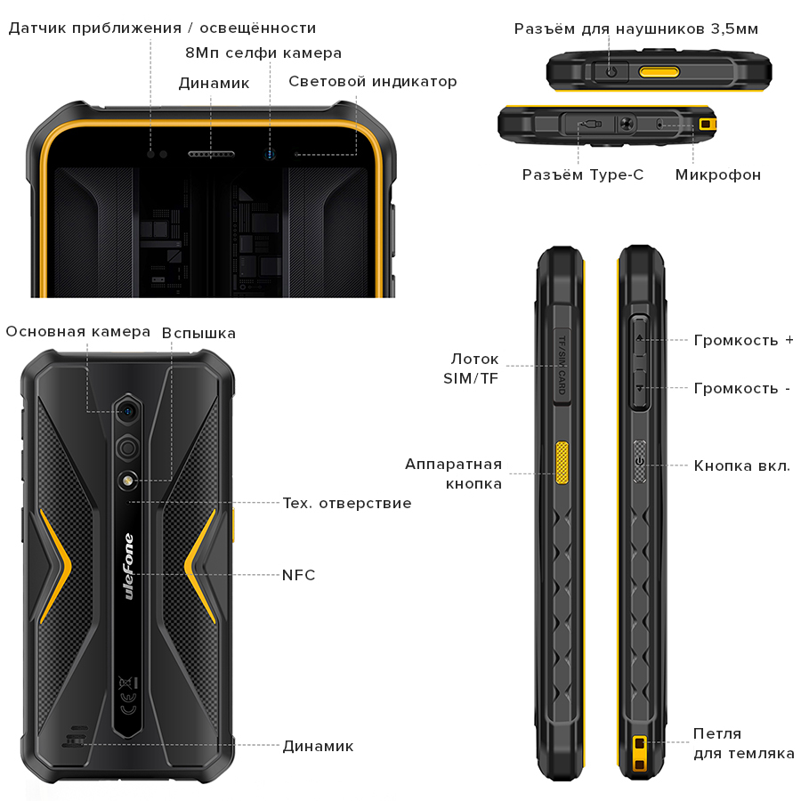 Ulefone Armor X12 Pro купить в Екатеринбурге, смартфон Ulefone Armor X12  Pro на официальном сайте, обзор, цена, характеристики